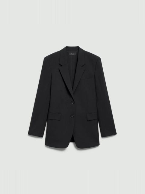 Relaxed Blazer in Stretch Wool