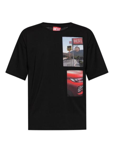 photographic-print T-shirt