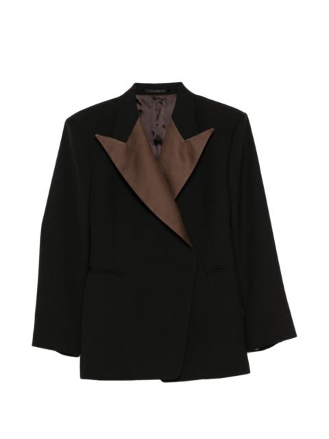 long-sleeve buttoned blazer