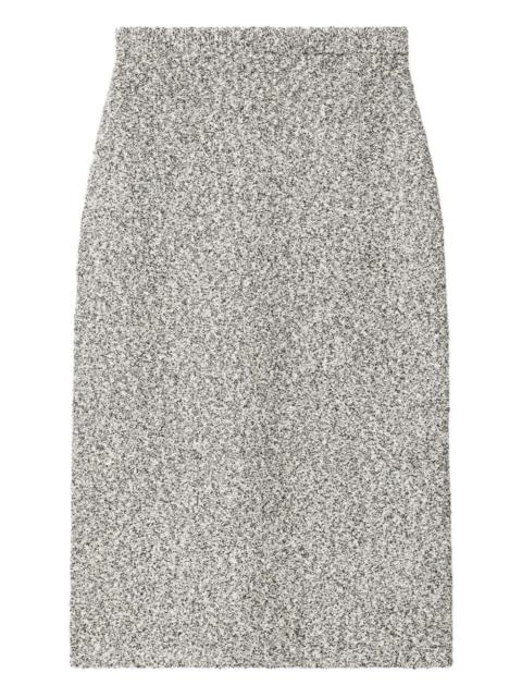 tweed midi skirt