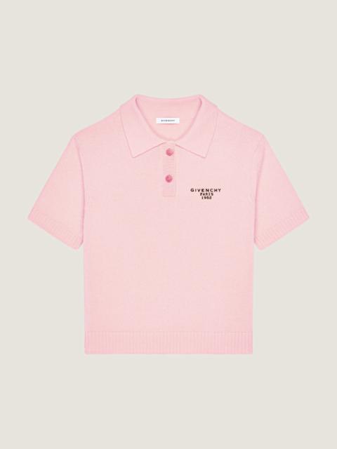 POLO TOP IN WOOL AND CASHMERE