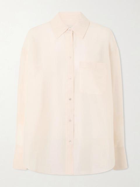 Big Joe Cotton And Silk-blend Voile Shirt