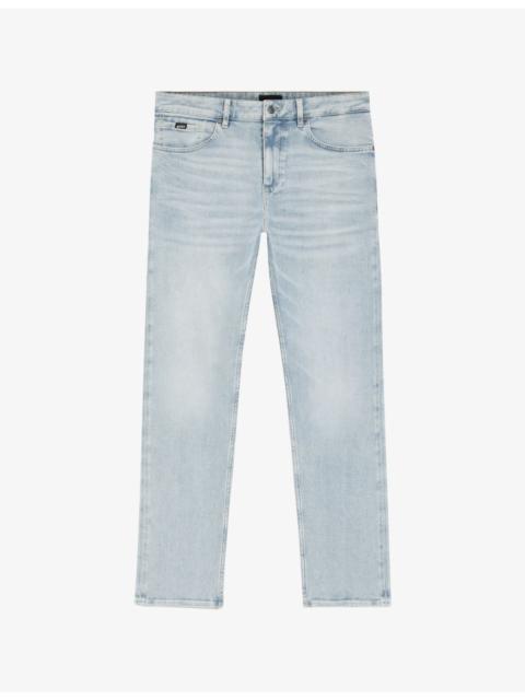 Faded Straight-Leg Jeans