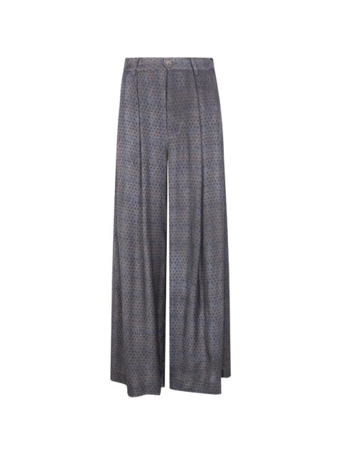 patterned palazzo pants