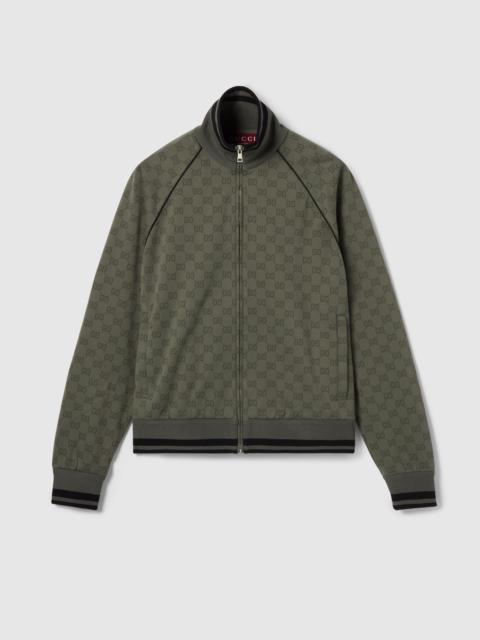 GG jersey jacquard zip jacket