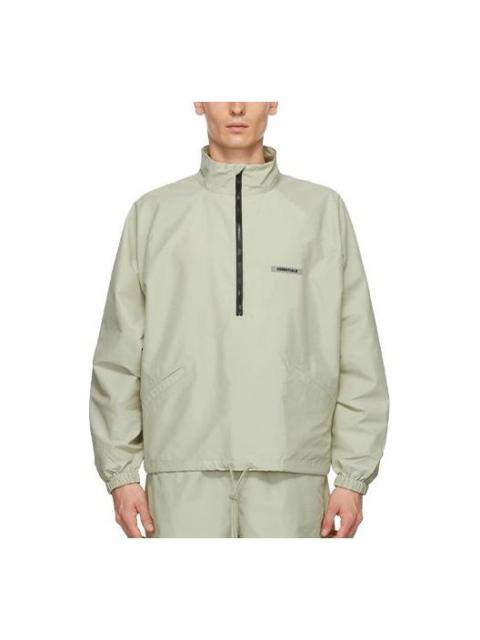 Fear of God Essentials FW20 Half-Zip Track Jacket Sage FOG-FW20-191