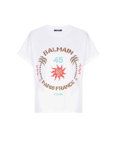 T-shirt with Balmain Club print