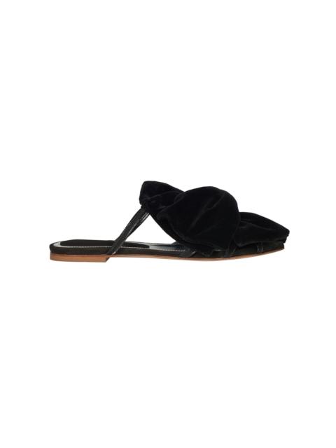 The Sumerians Leather Flats black