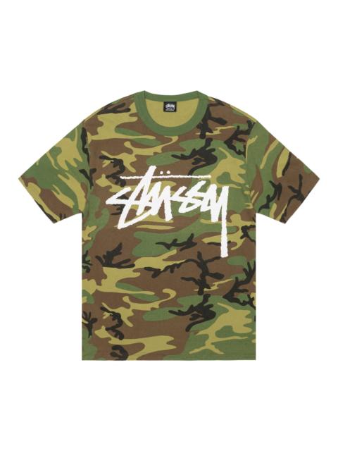 Stussy Stock Camo Tee 'Camo/White'