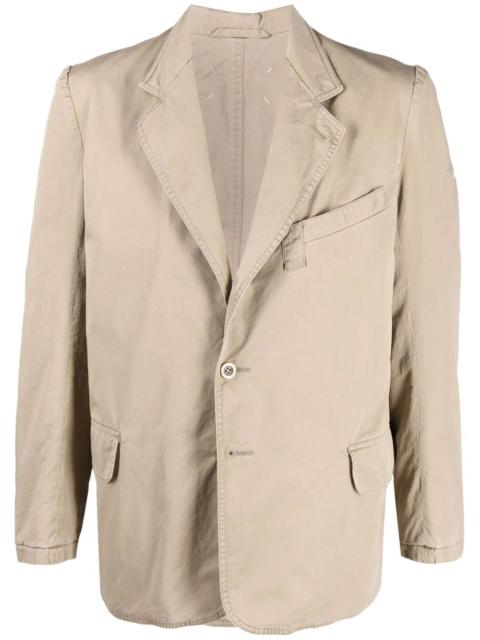 notched-lapels single-breasted blazer