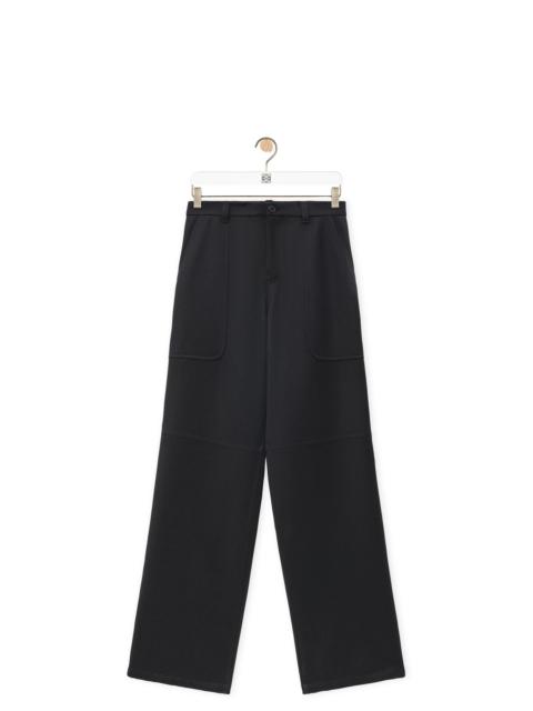 Cargo trousers in wool