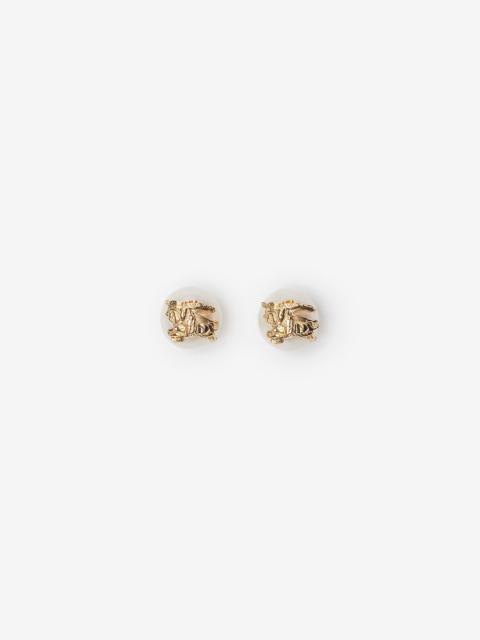 EKD Sphere Pearl Stud Earrings
