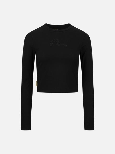 Seagull Embroidery Regular Fit Top