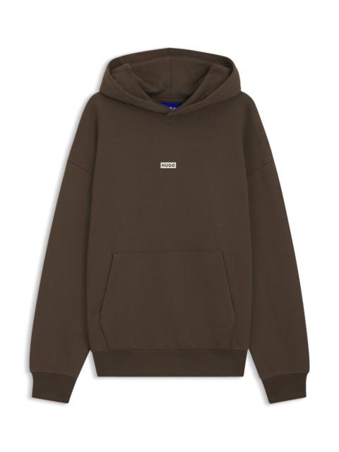 LOGO-DETAIL HOODIE IN COTTON TERRY