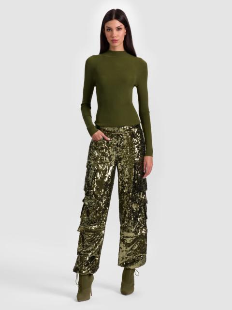 OLYMPIA SEQUIN CARGO PANT