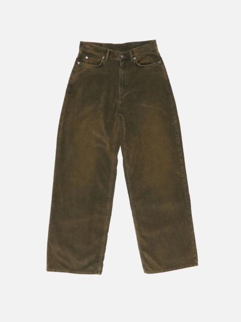 Corduroy trousers - Olive green