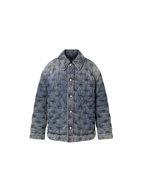 Louis Vuitton Padded Denim Monogram Overshirt Indigo