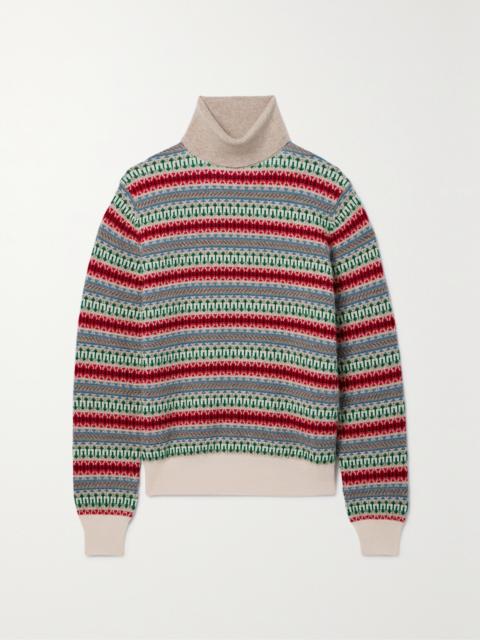 Holiday Noel Fair Isle Cashmere-jacquard Turtleneck Sweater