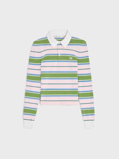 polo sweater IN striped cotton