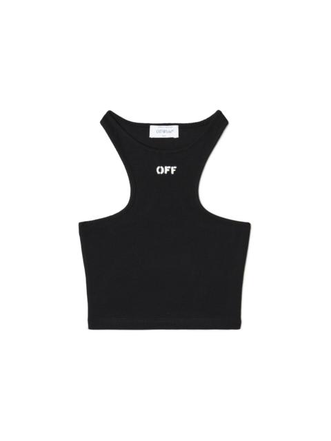 Off Stamp Rib Rowing Top