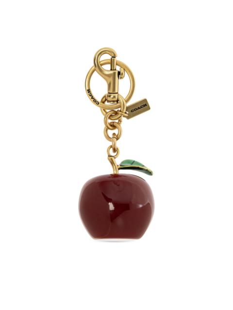 small apple-motif bag charm