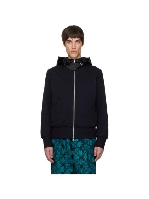 Black Printed Hoodie