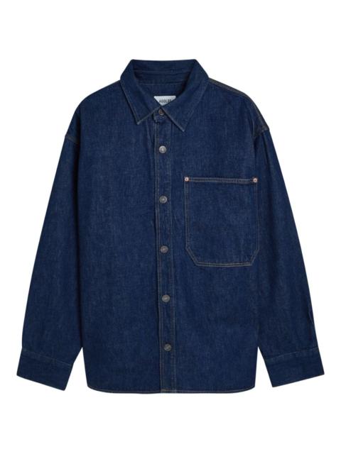 buttoned pocket overshirt