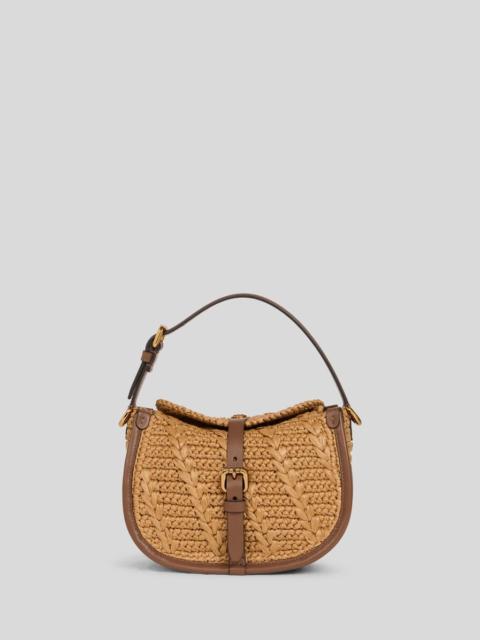 SMALL PONY BAG IN CROCHETED RAFFIA