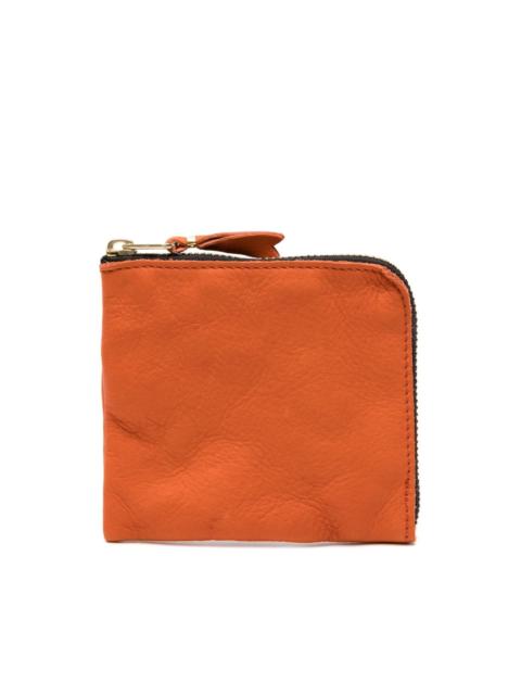 zip-up leather cardholder