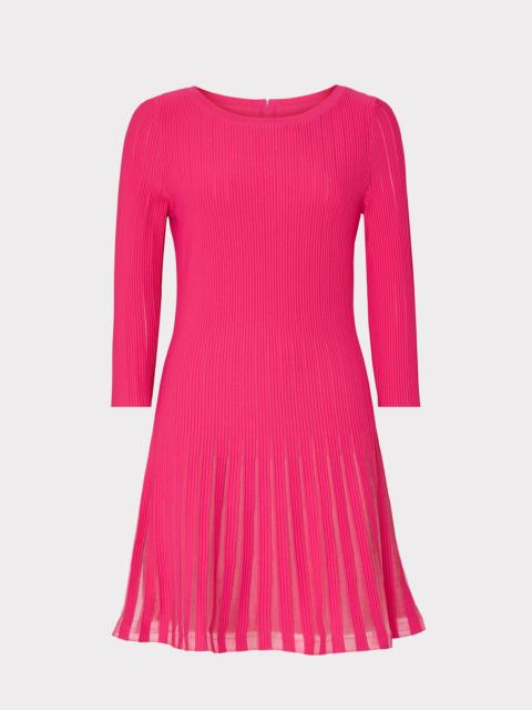 Tabitha Sheer Godet Mini Dress