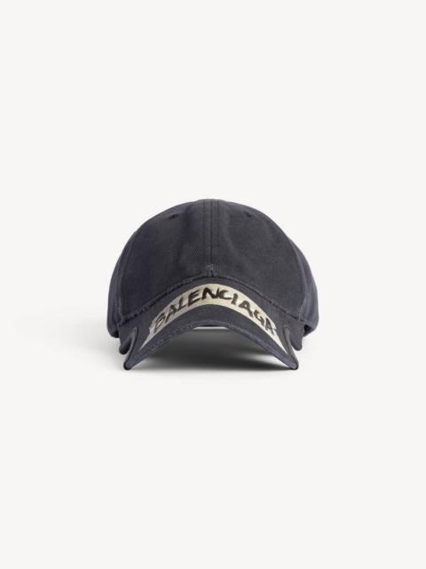 Men's Masking Tape Cap in Faded Black