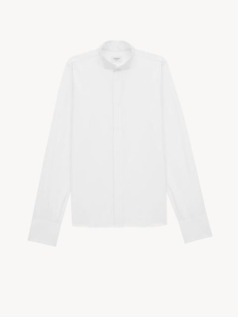 WING-COLLAR SHIRT IN COTTON POPLIN