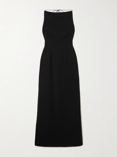 Hebe Open-back Crepe Gown