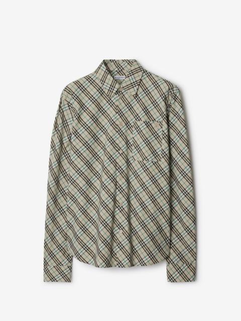 Relaxed Fit Check Cotton Shirt
