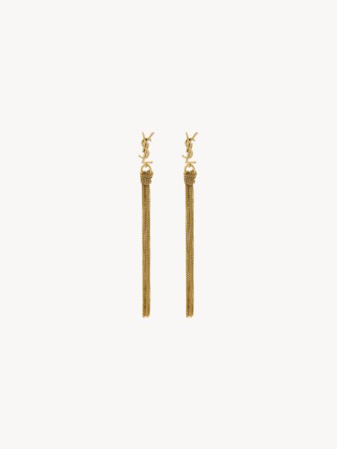 CASSANDRE TASSEL EARRINGS IN METAL