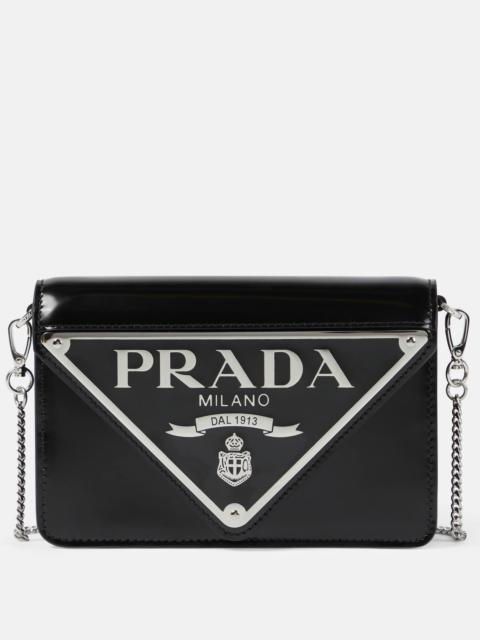 Mini leather crossbody bag