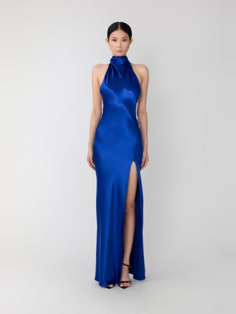 PENELOPE BACKLESS SATIN GOWN