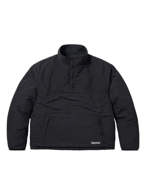 Supreme x Polartec Shearling Reversible Pullover 'Black' SUP-FW23-233