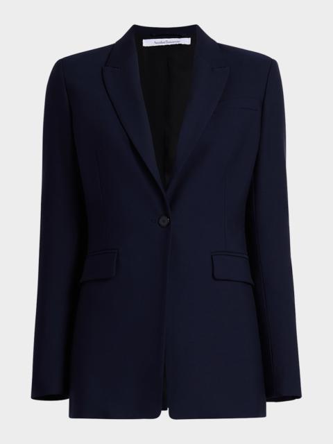 Single Button Blazer Jacket