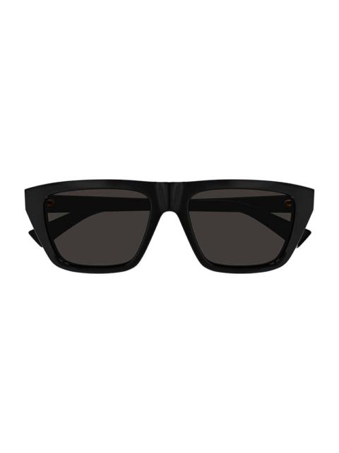 Bottega Veneta BV1291S001 Square Full Rim Sunglasses — Black