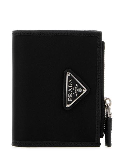 Black Canvas Wallet Nero Portafogli