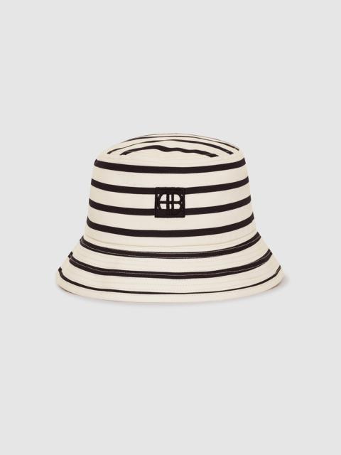 Nicks Bucket Hat - Black Stripe French Terry