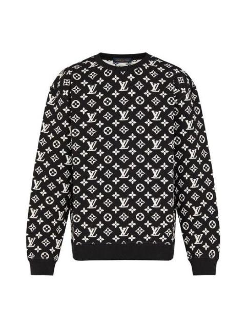 LOUIS VUITTON Jacquard Round Collar Male Black 1A7RRK