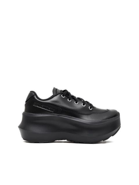 Salomon leather platform sneakers