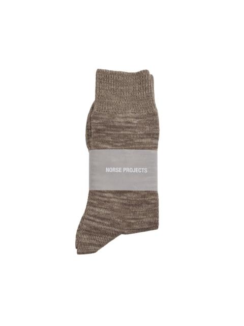 Bykle Heavy Cotton Twist Sock Vetiver
