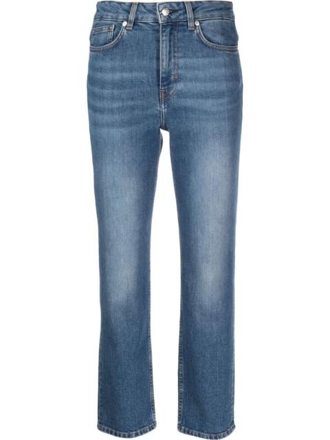 organic-cotton straight leg jeans