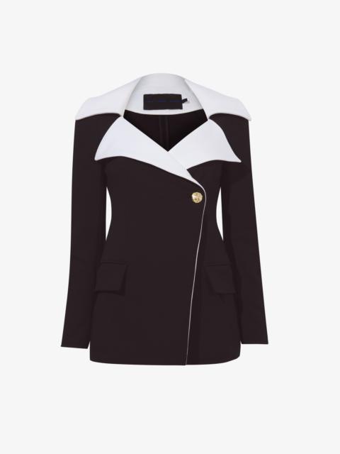 double-breasted tailored blazer