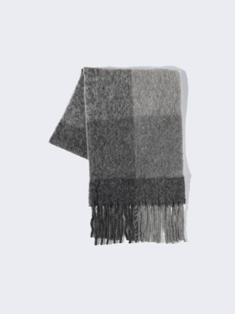 Alpaca Blend Scarf Heather Grey Check
