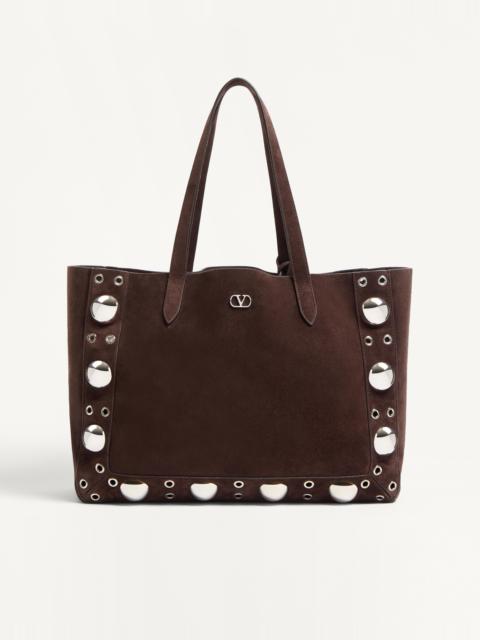 VALENTINO GARAVANI MEDIUM NELLCÔTE SUEDE SHOPPING BAG