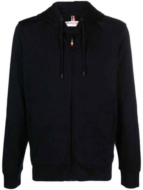 zip-up wool hoodie